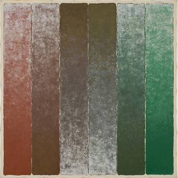 Six Strips: Alternate Iron Red、Bronze to Green